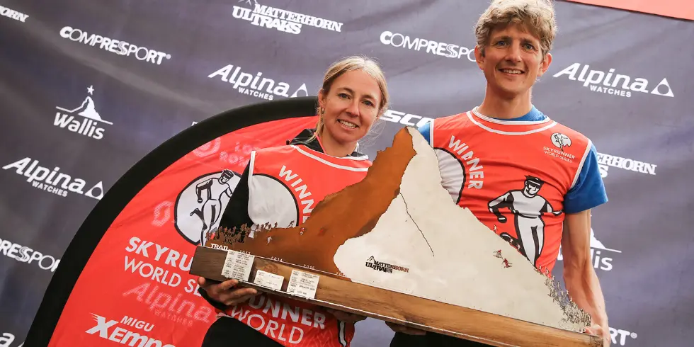 Race winners 2016 Megan Kimmel and Marc Lauenstein
