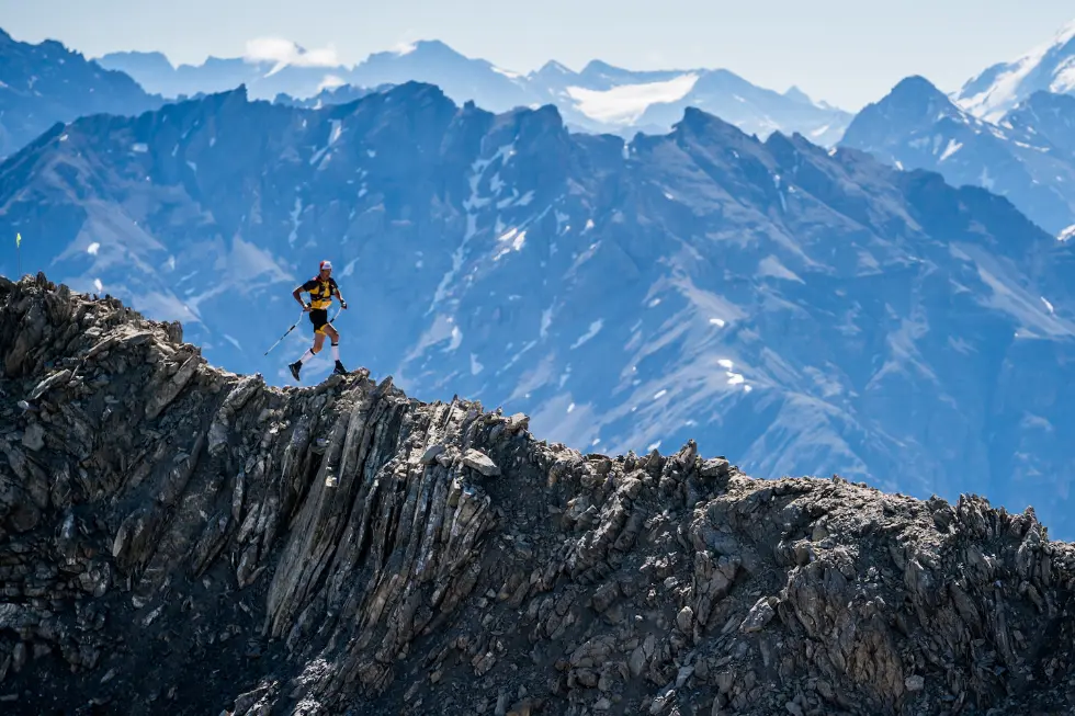 Winner Tadei Pivk, ridge running at Livigno SkyMarathon 2017, 3rd Sky Classic