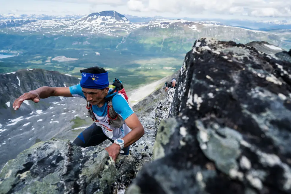 Bhim Gurung from Nepal, second in the Tromsø SkyRace, he leads the current Sky Extreme rankings 2017