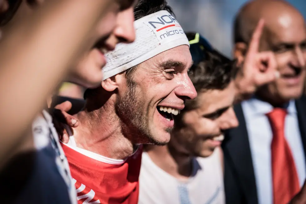 An ecstatic Marco De Gasperi, Sky Classic champion and race winner 2017