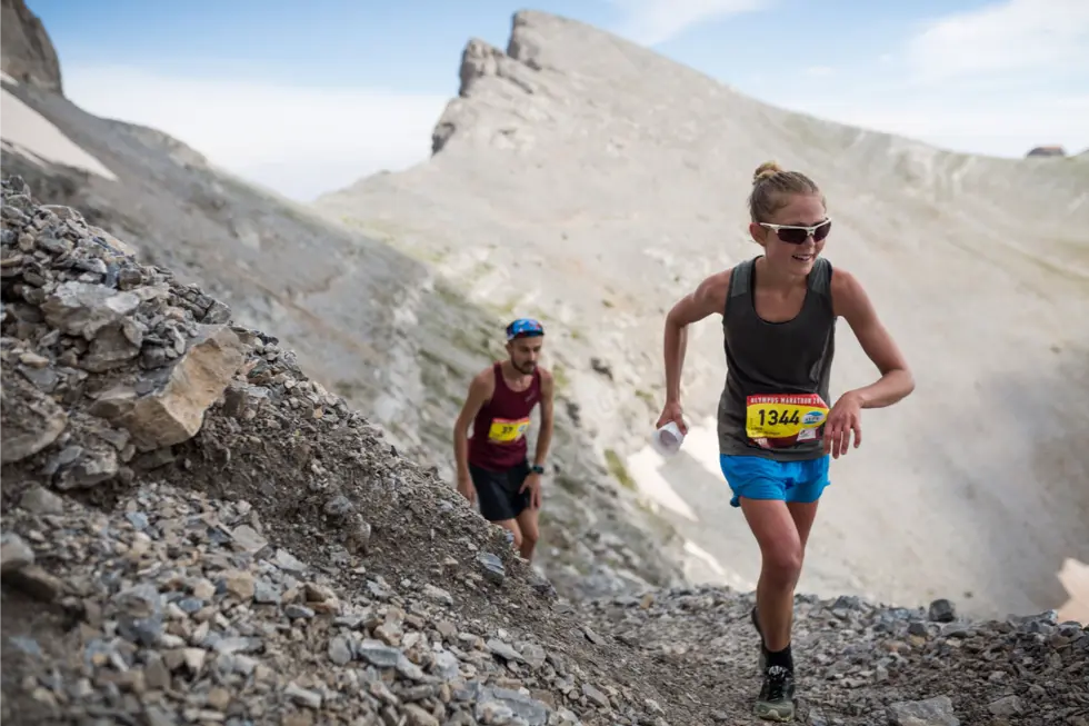 Lina El Kott, double winner in the Olympus Marathon 2018 weekend