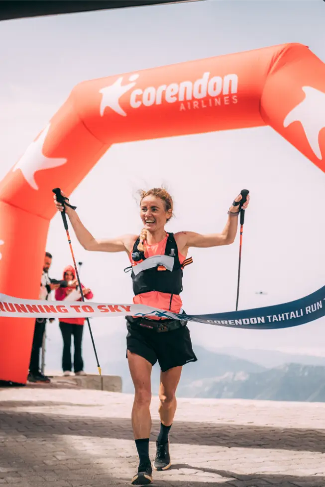Female winner of Corendon Tahtali Run To Sky