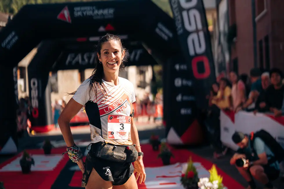 Racer 3 at the finish line of race