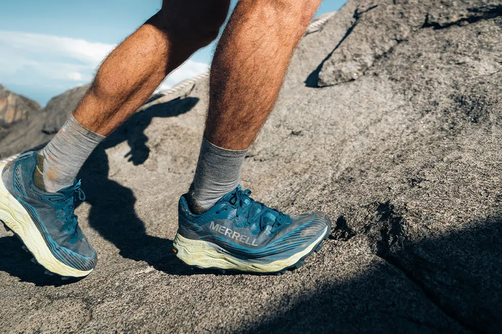 Merrell Agility Peak 6 Trainers being used