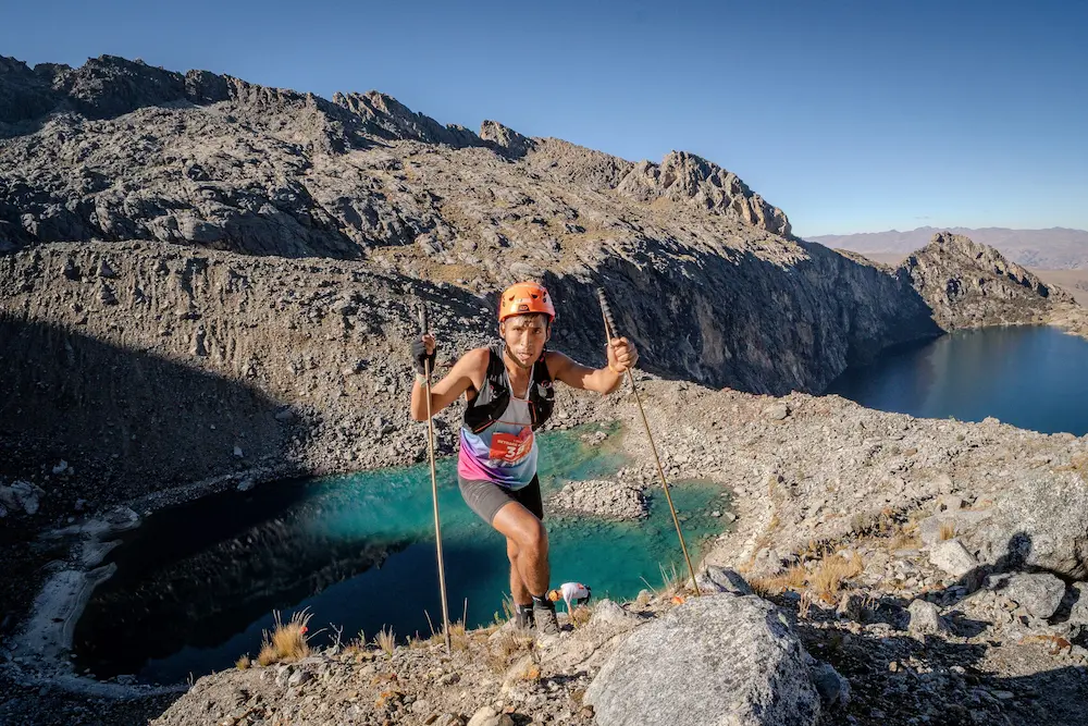 Quispe Climbing at Cordillera Blanca Skyrace